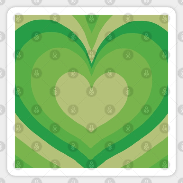green gradient heart tunnel Sticker by Leticia Diab